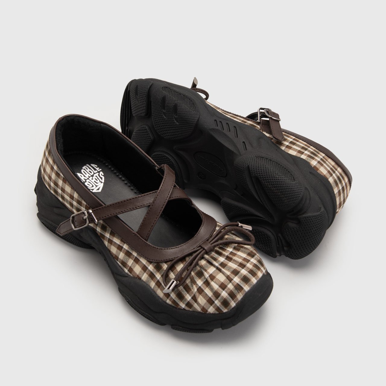 Swift Sneakers Balerina Plaid Brown - Image 5