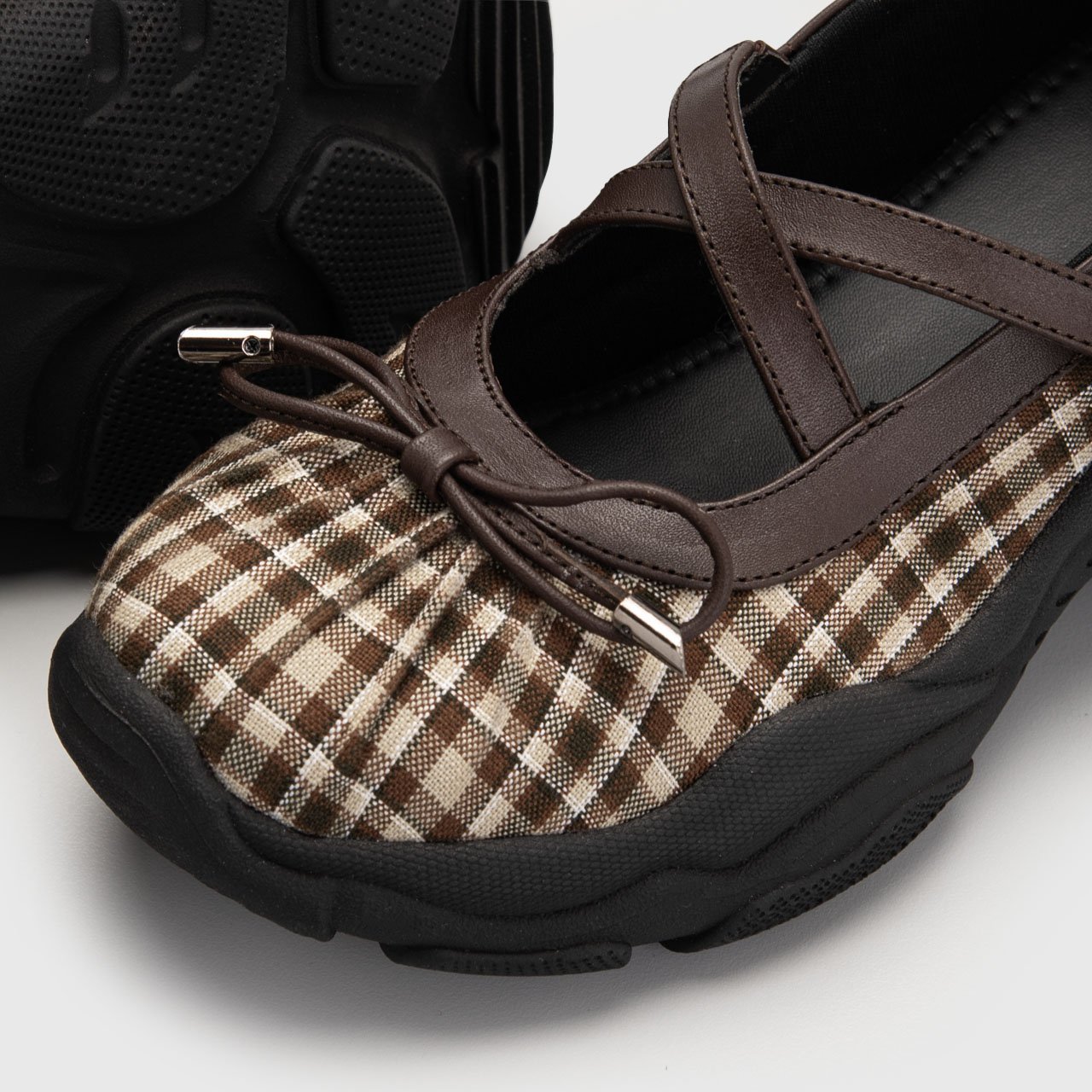 Swift Sneakers Balerina Plaid Brown - Image 7