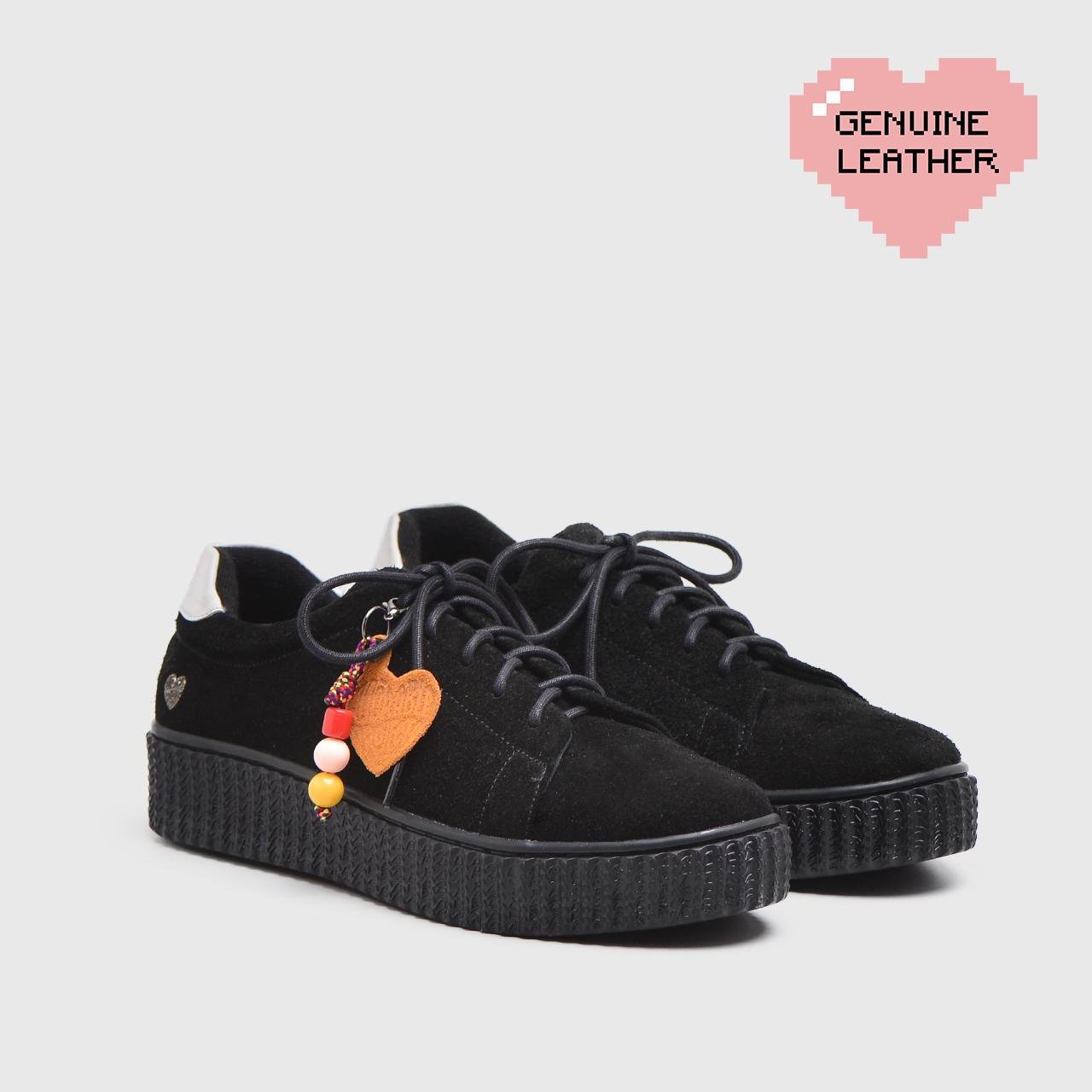 Gwen Sneakers Genuine Suede Black