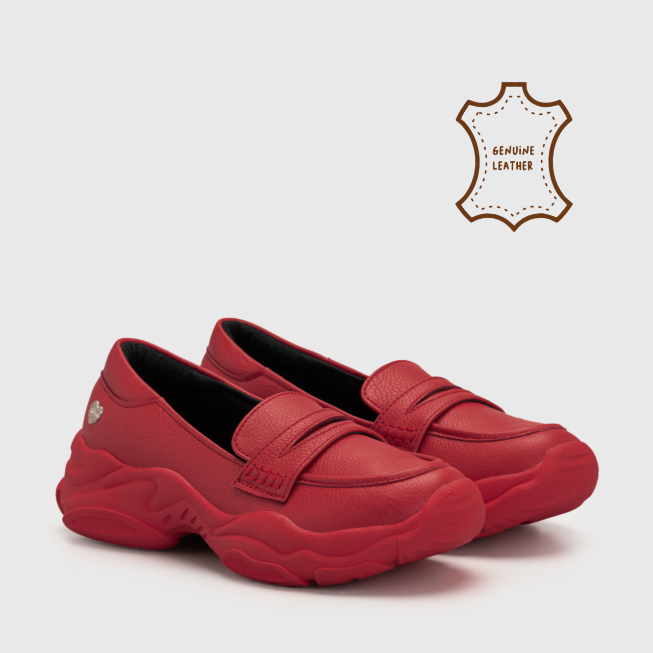 Dwiny Loafer Genuine Leather Red