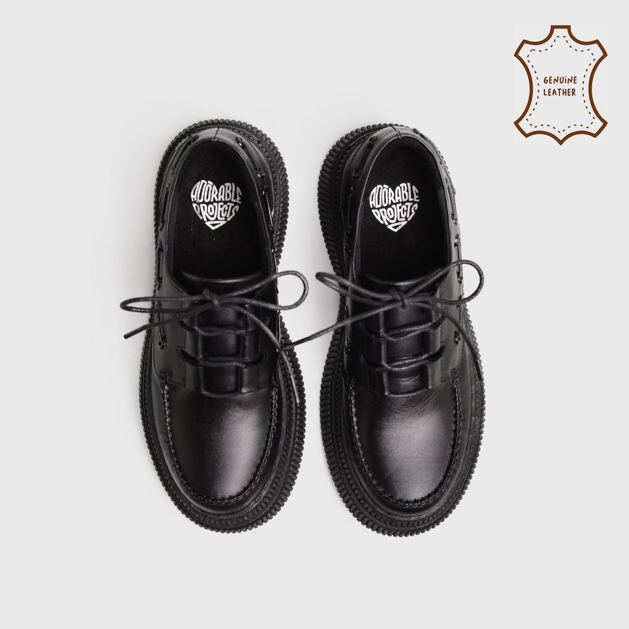 Zalica Platform Genuine Leather Black - Image 6
