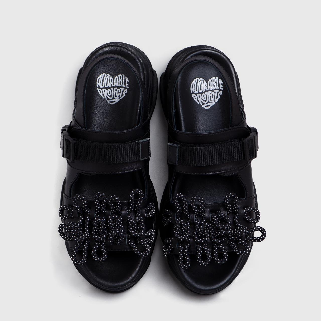 Dooriya Sandals Genuine Leather Black - Image 3