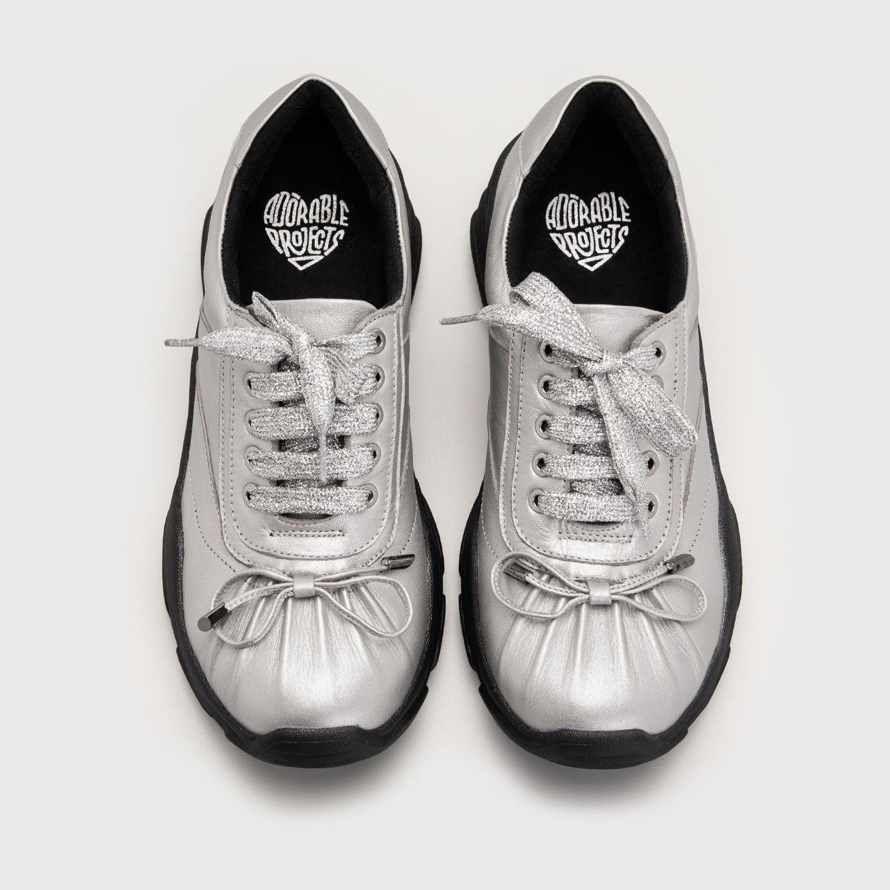 Entra Sneakers Genuine Leather Silver - Image 5