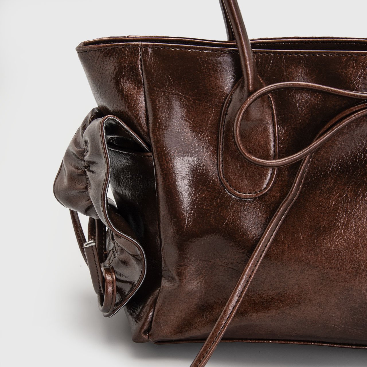 Gimena Shoulder Bag Dark Brown - Image 8