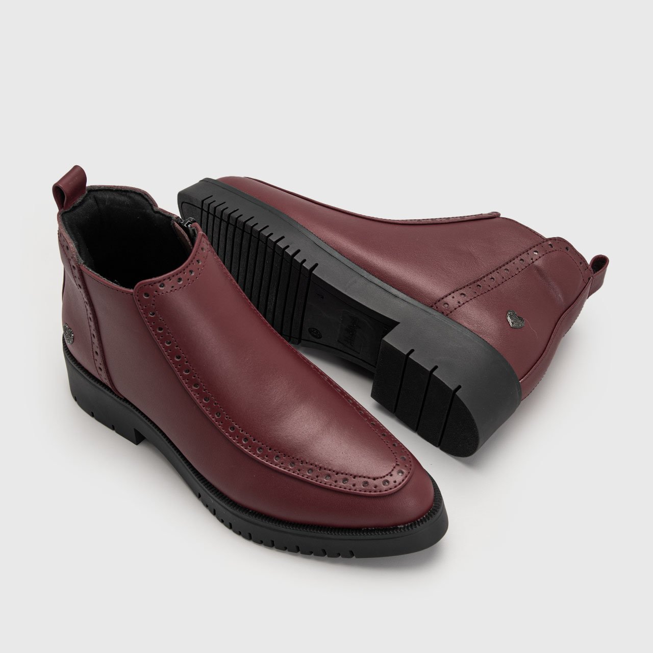 Maree Boots Genuine Leather Maroon - Image 6