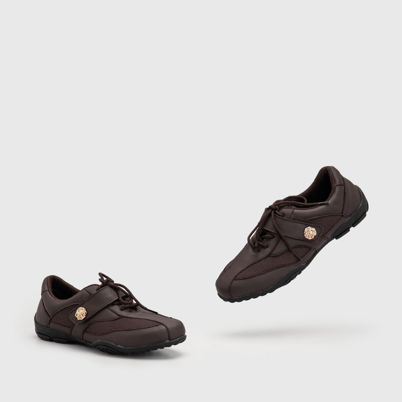 Rianna Sneakers Genuine Leather Brown - Image 3