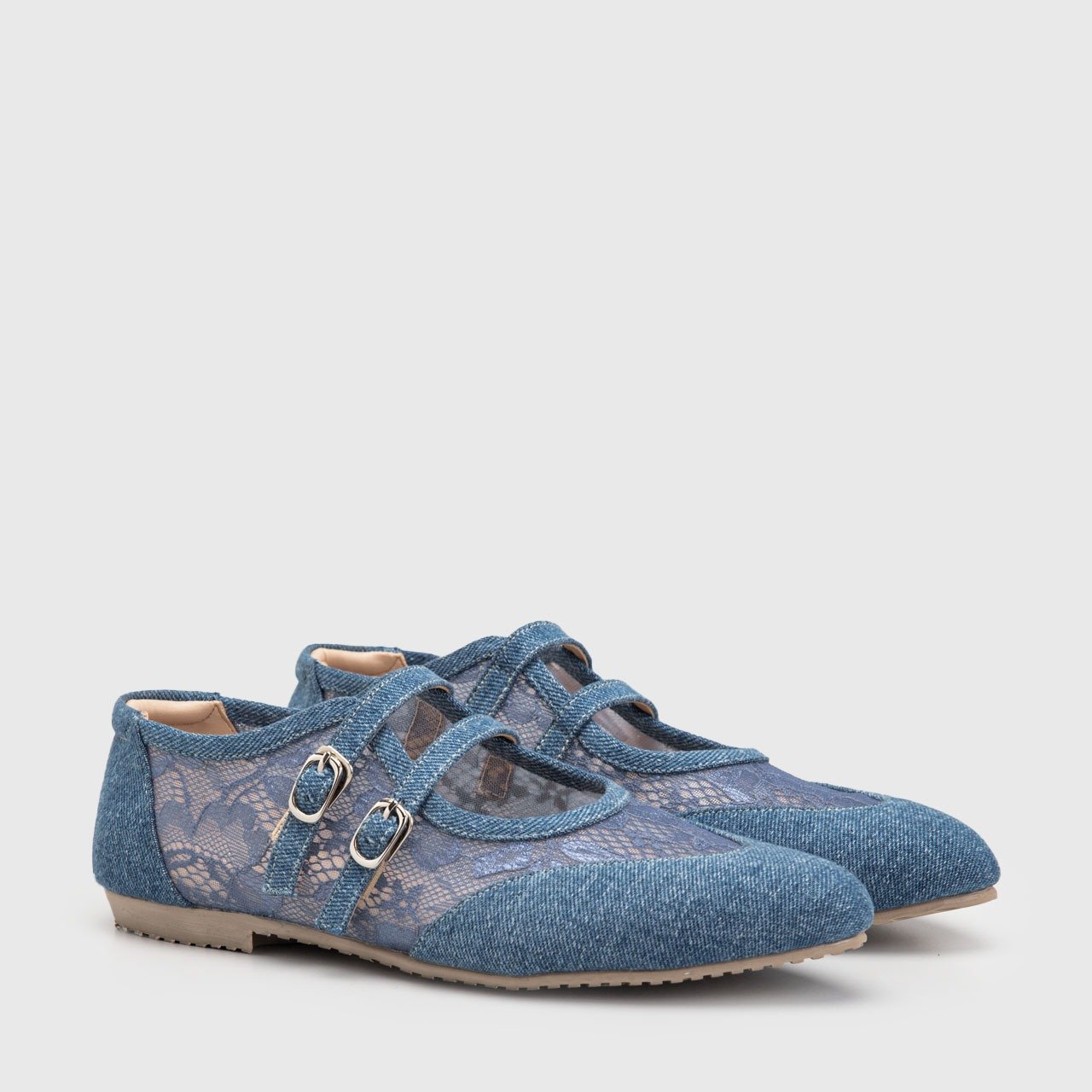 Viyada Flat Shoes Denim