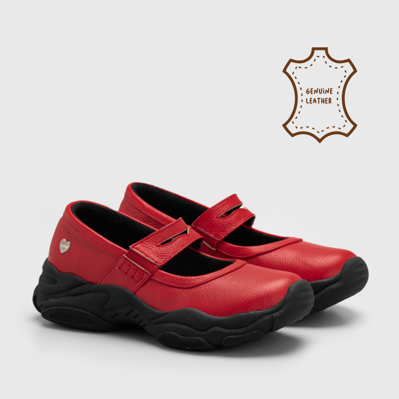 Scottie Sneakers Genuine Leather Red