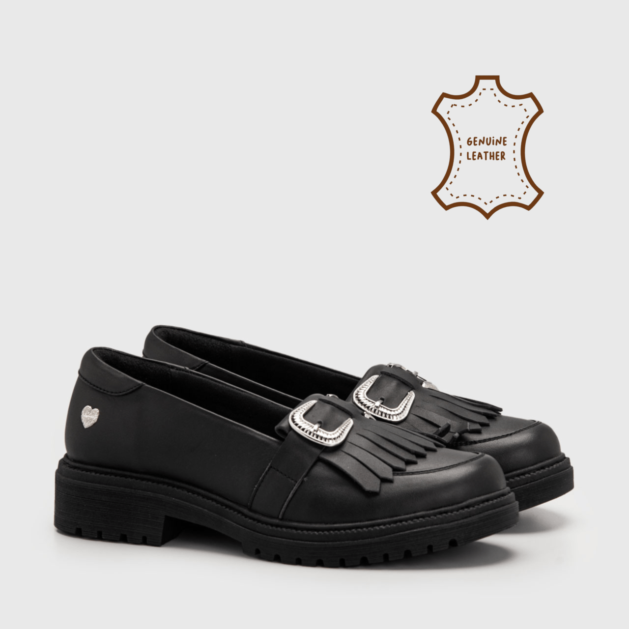 Ozuna Loafers Genuine Leather Black
