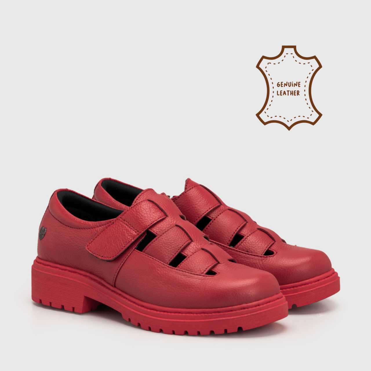Dasa Oxford Genuine Leather Red