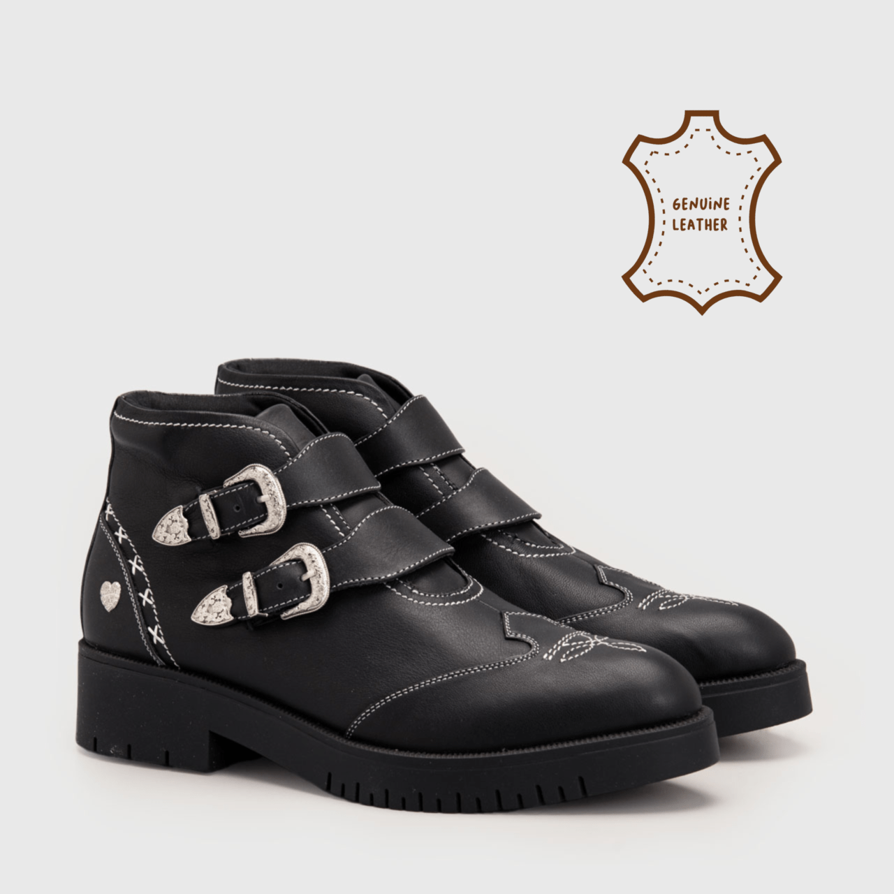 Ferfy Boots Genuine Leather Black