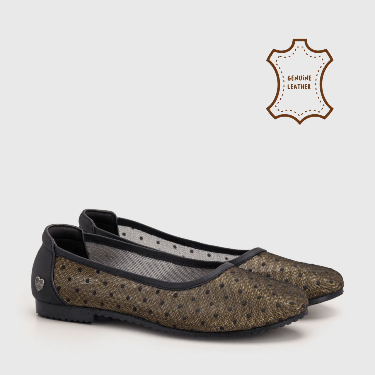 Syafena Flat Shoes Genuine Leather Black