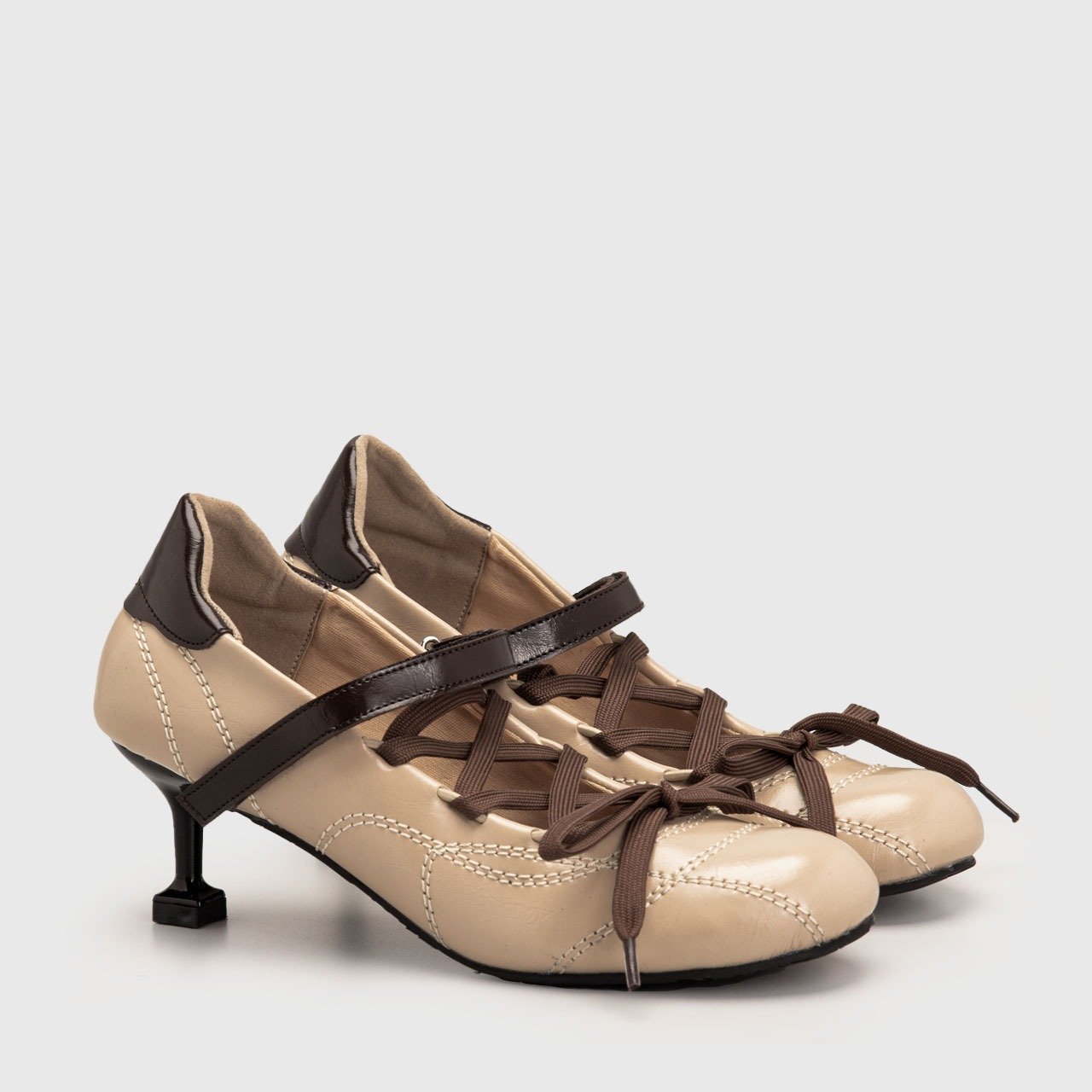 Calcio Mini Heels Cream