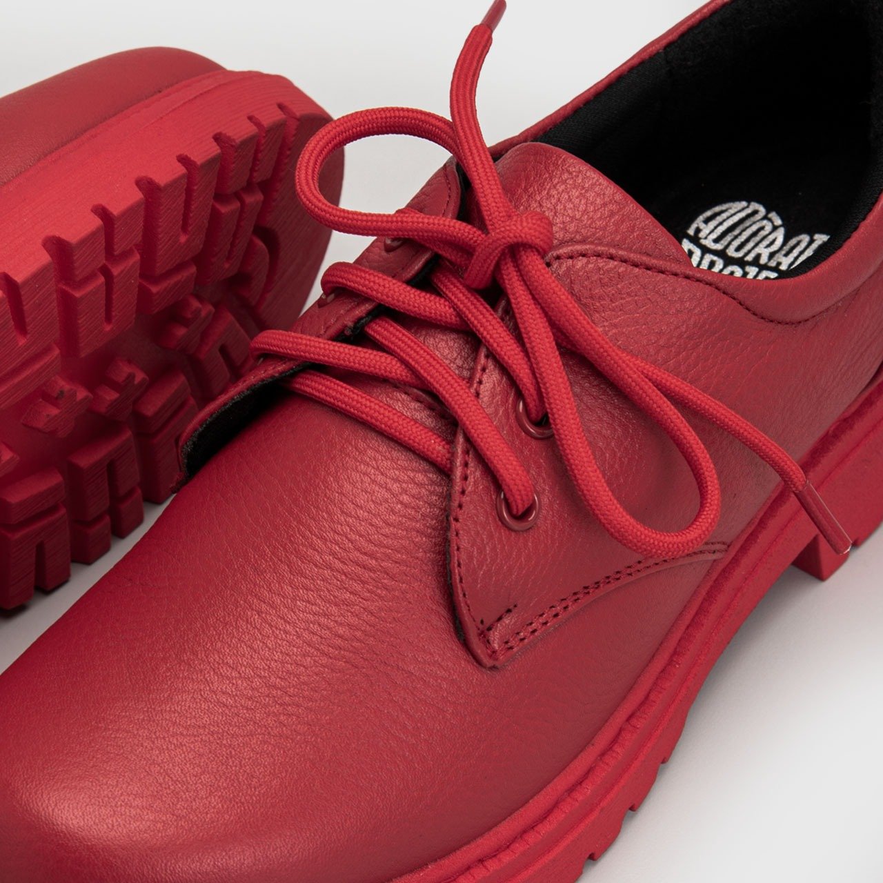 Vailey Oxford Genuine Leather Red - Image 7
