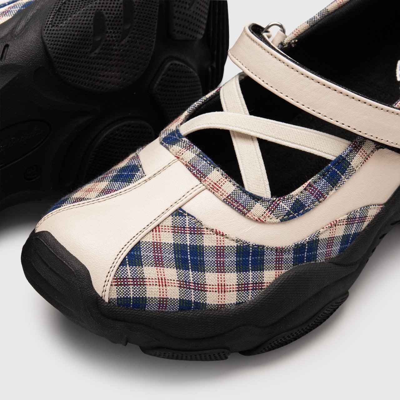 Zolisya Plaid Sneakers Balerina Blue - Image 8