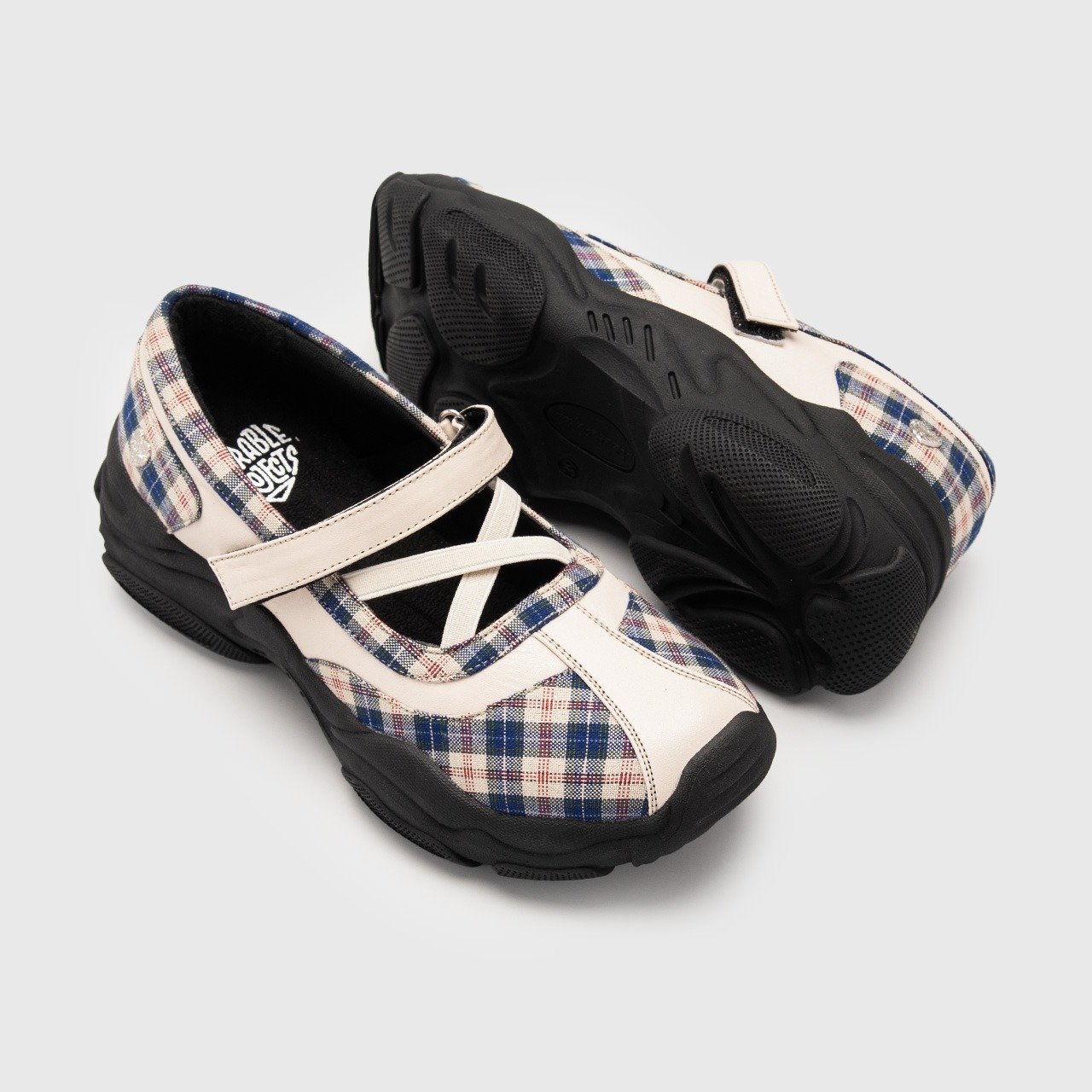 Zolisya Plaid Sneakers Balerina Blue - Image 7