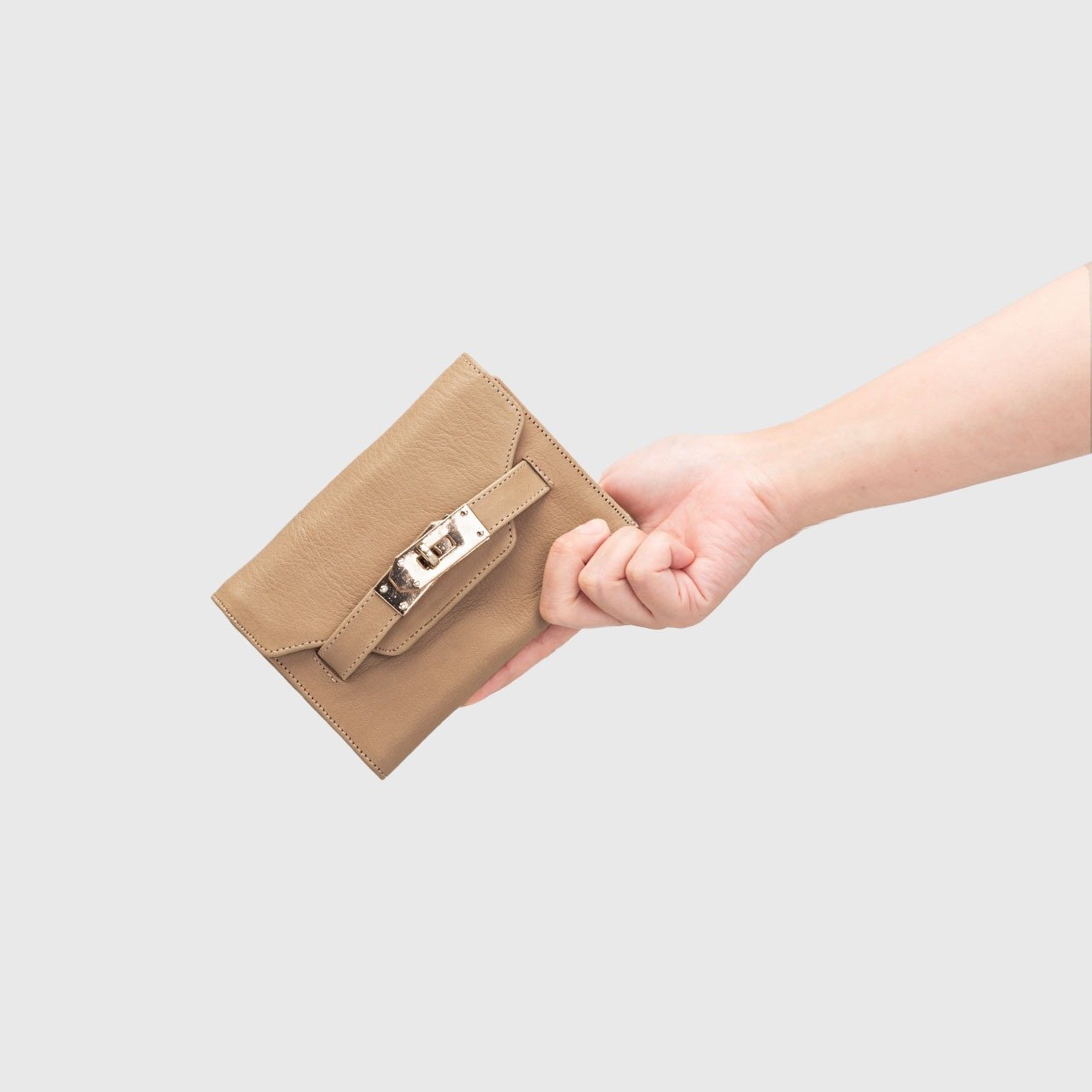 Sienna Wallet Genuine Leather Camel - Image 3